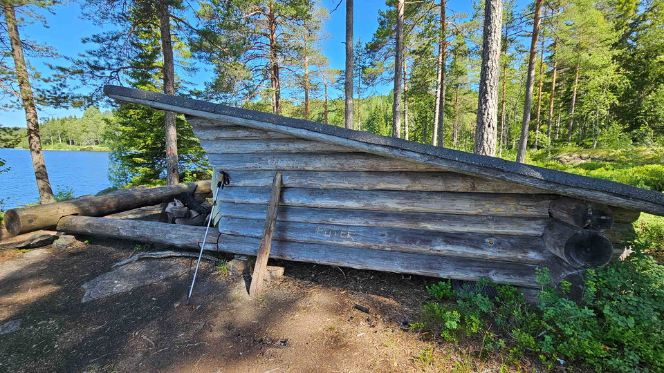 Vindskydd vid Skålsjön