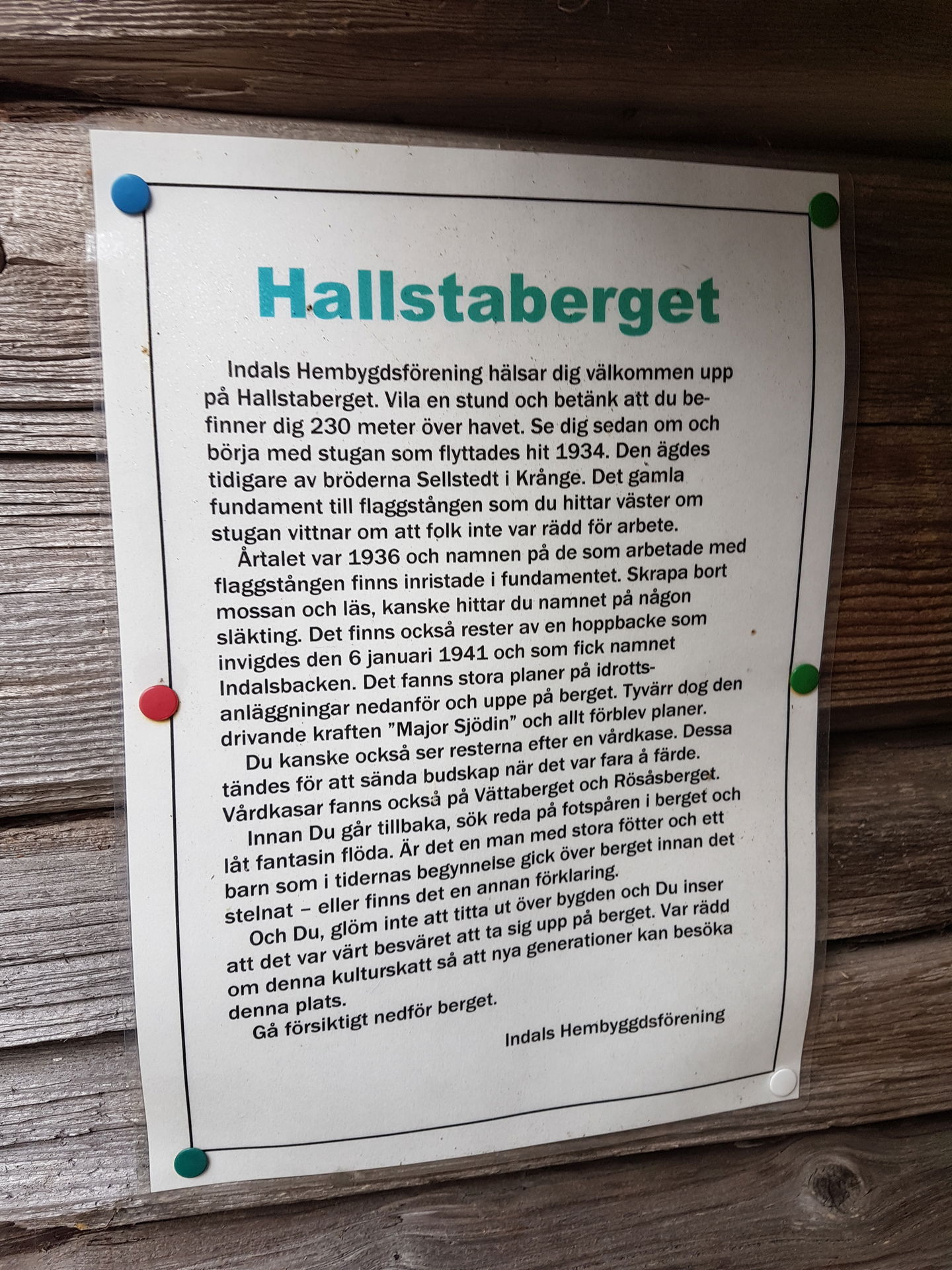 Historik Hallstabergsstugan