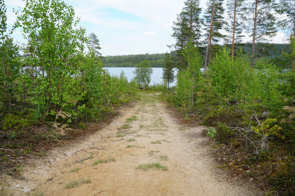 The way down to the swimming spot. 