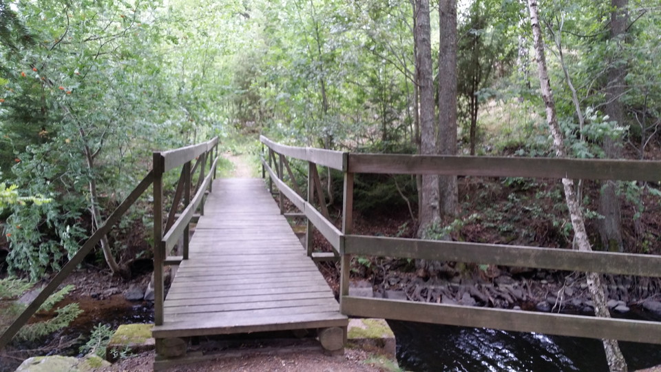 Gångbro över Tomtsjö kanal
