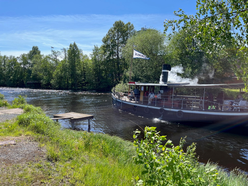 Ångebåten Kuriren på tur