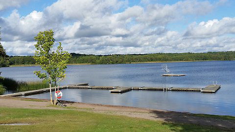 Badplats vid Hällkana