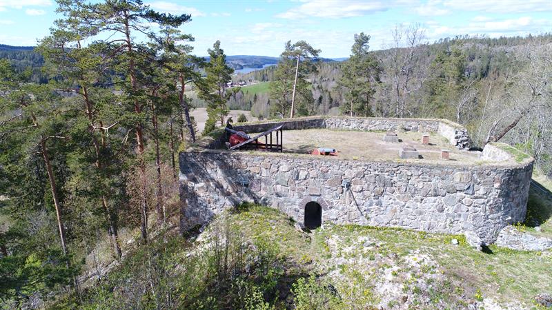 toppet av fortet