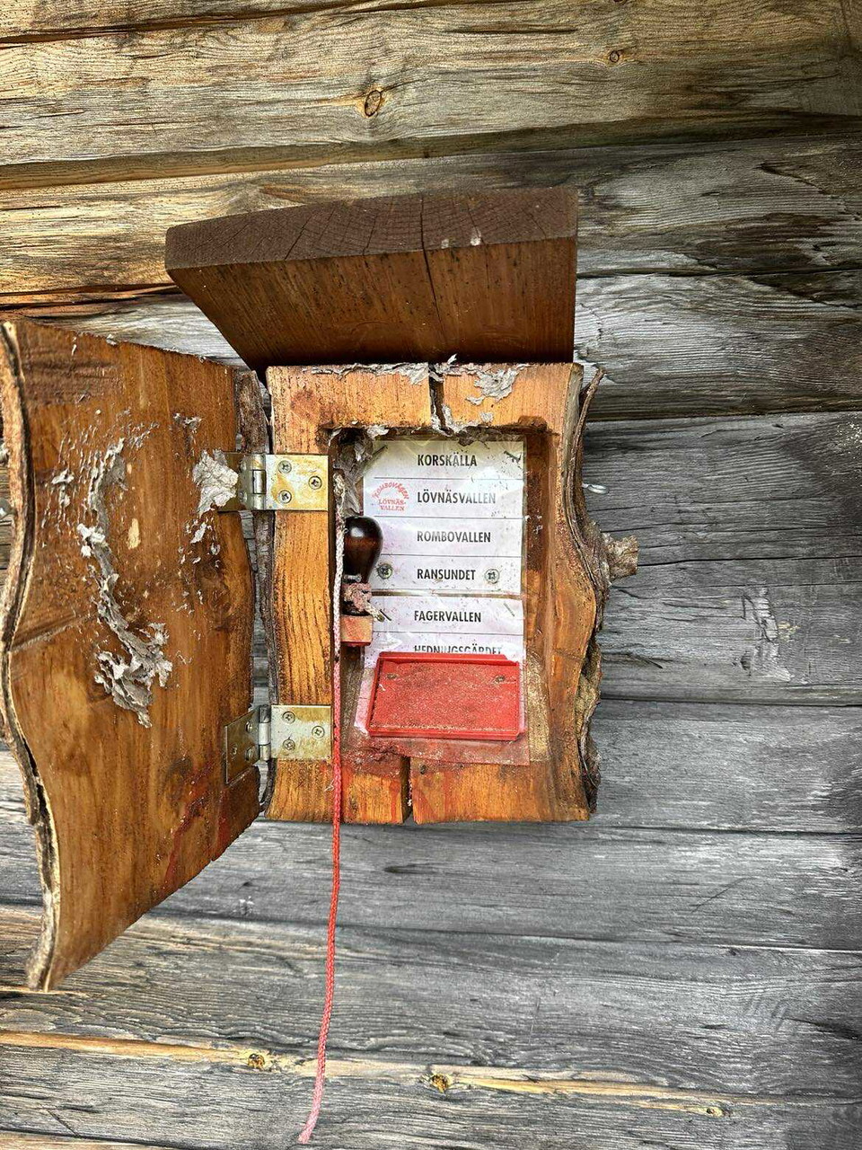 Pilgrimsstämpel vid Lövnäsvallen