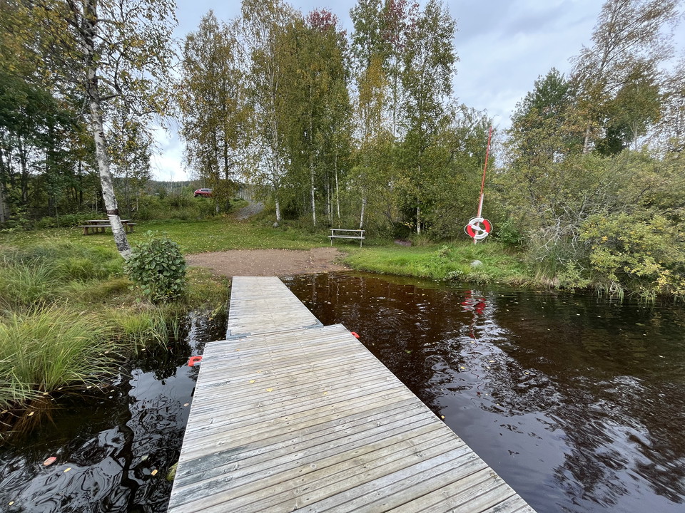 Vy över badplatsen