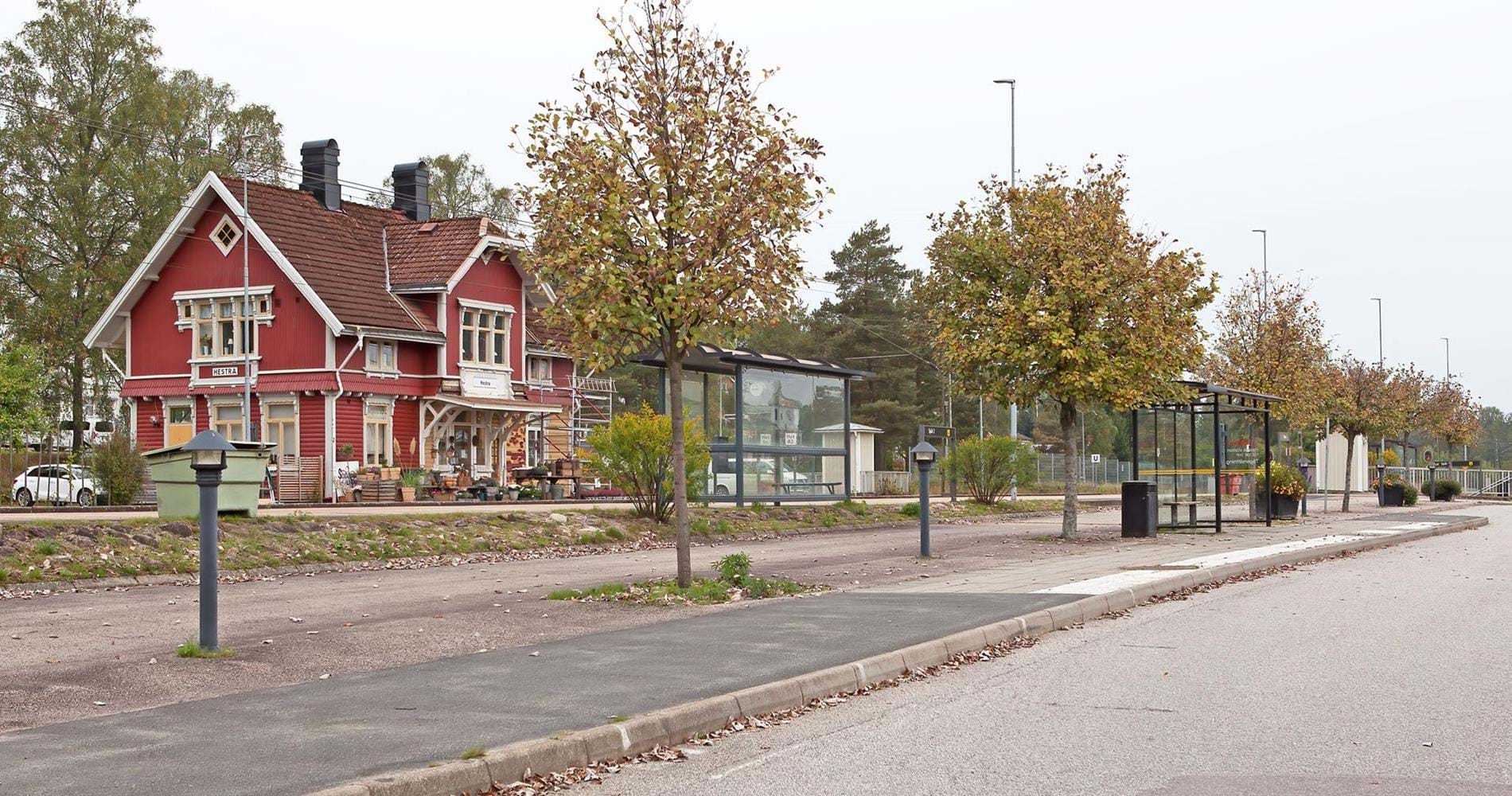 Anslutning Hestra station - G1/J1