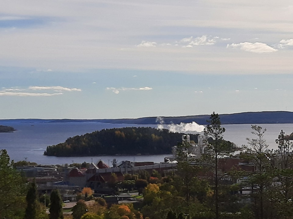 Utsikt från Tomtebergets vindskydd