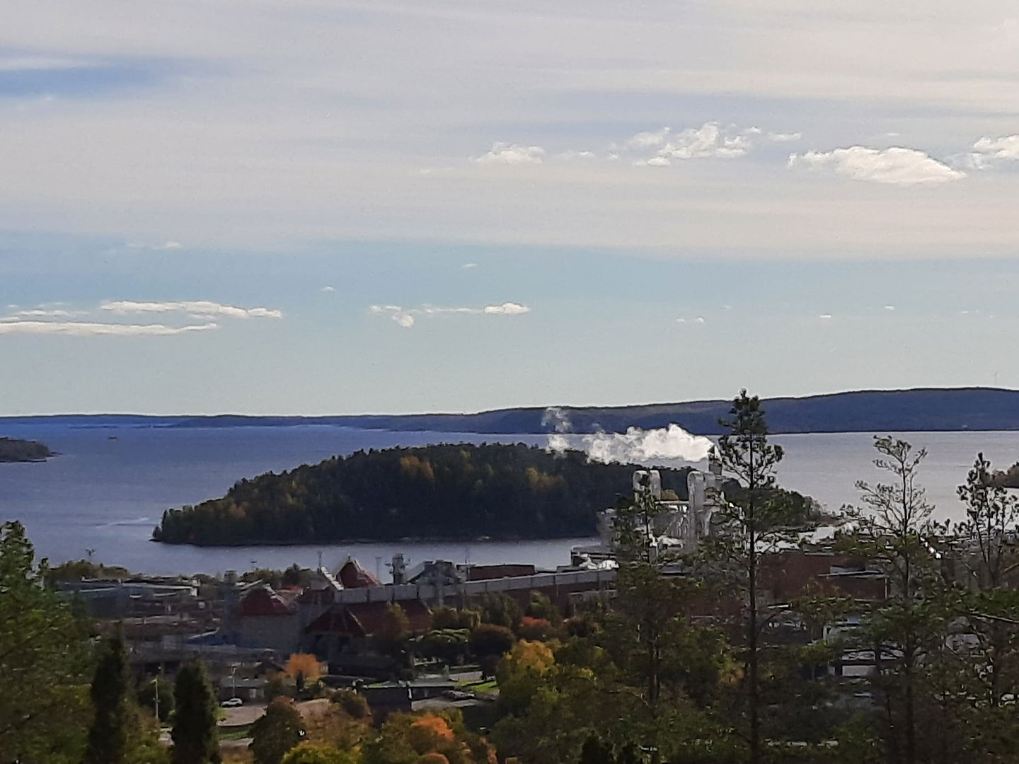 Utsikt från Tomtebergets vindskydd
