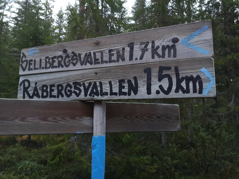 Följ skyltning mot Sellbergsvallen
