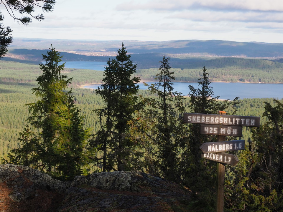 Vy över Molnbyggen och Styrsjön