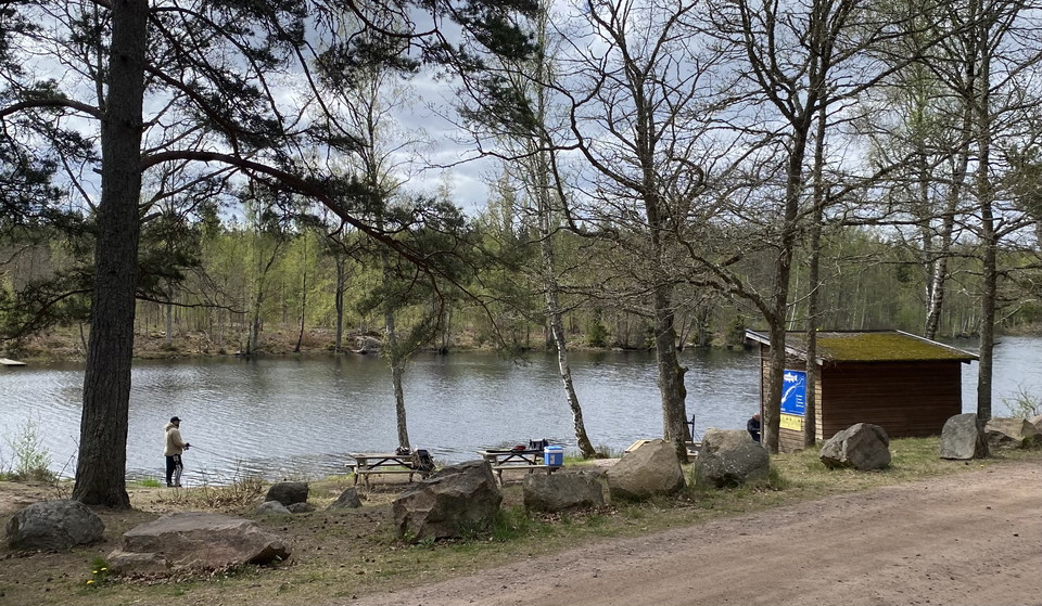 Övesiktsbild fiskeplats Ebbegärde, Snärjebäcken