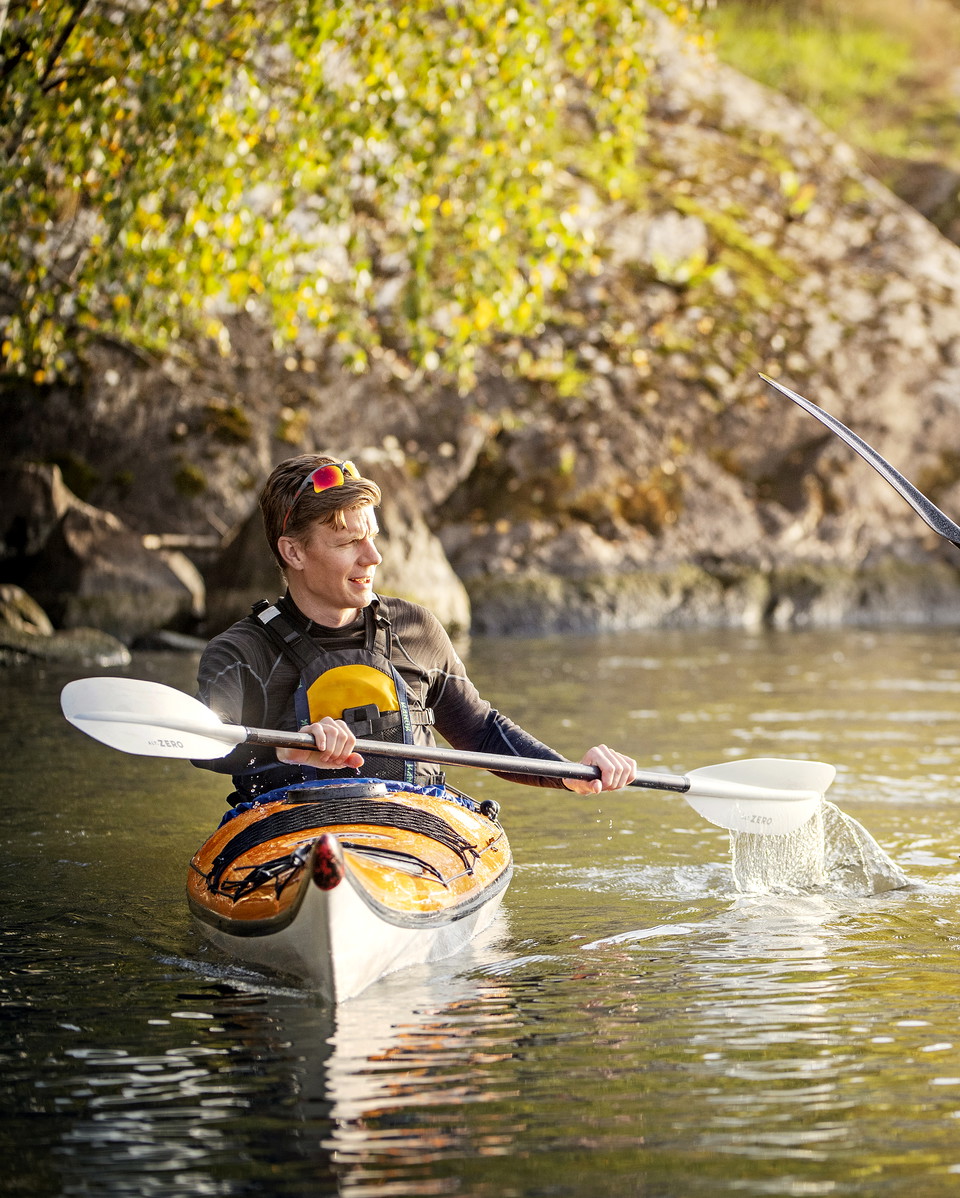 Kajakexperten Per Fredin ute på Mälaren