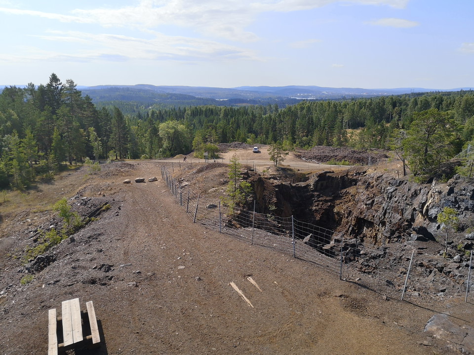 Vy mot Ludvika från utsiktstorn
