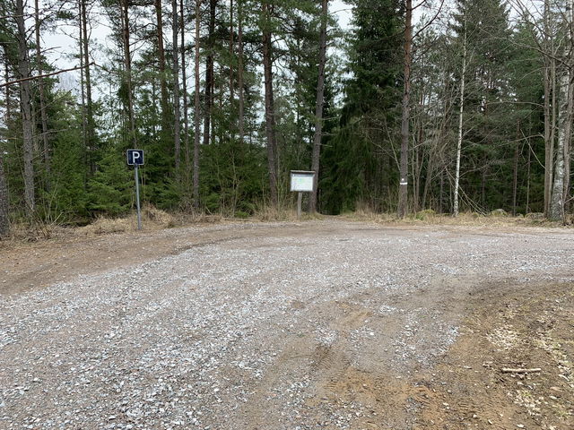 Parkering och entré, Kornamossen