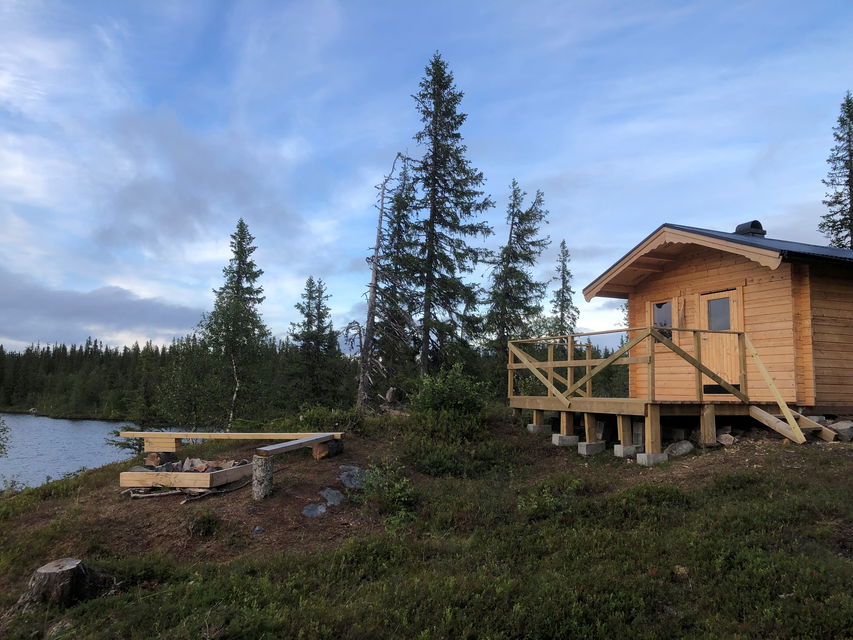 Stugan vid Fisklössjön.