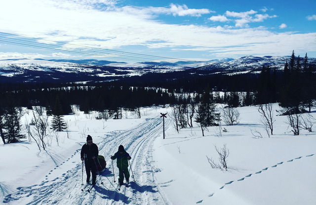 123 Renfjällsrundan - start vid Dalens spårcentral (vinterled, Edsåsdalen)