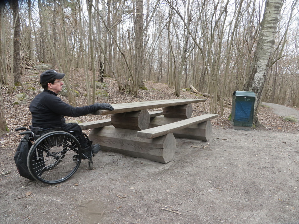 En av två rastplatser