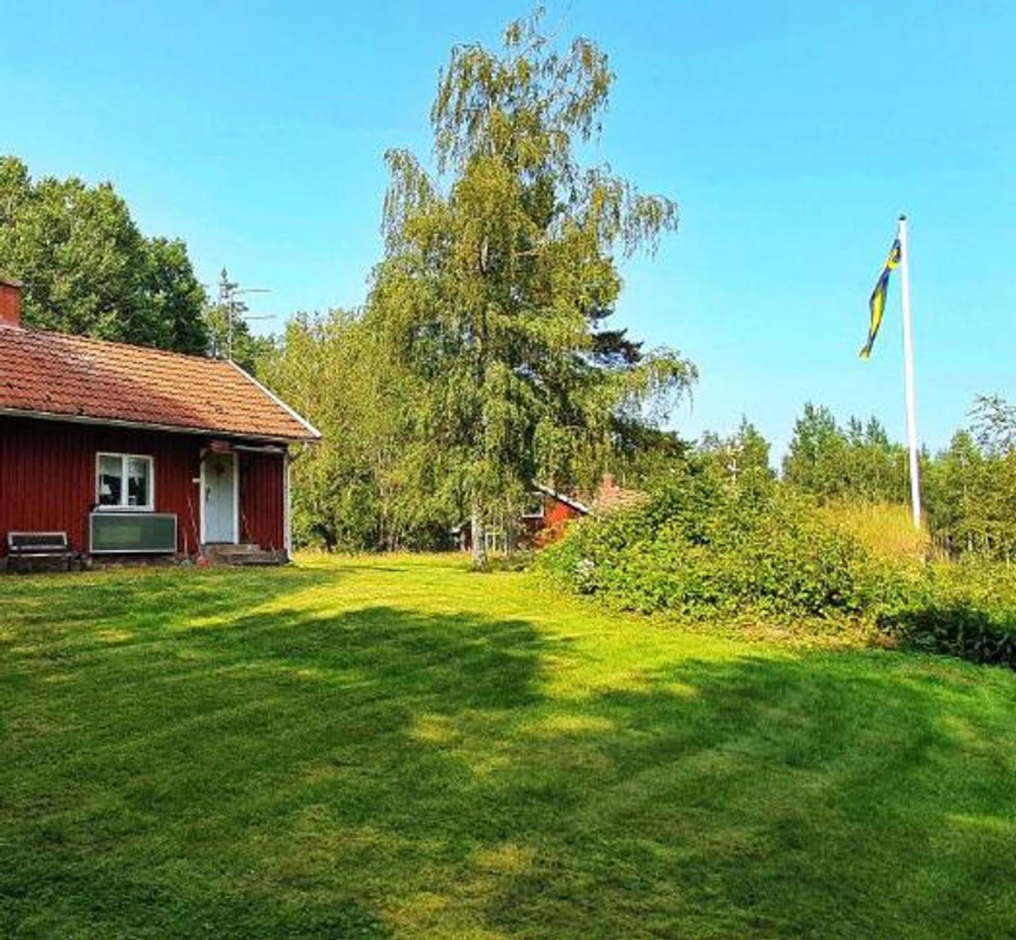 Exteriör av Lidsbergs torp i Ölme i Kristinehamns kommun