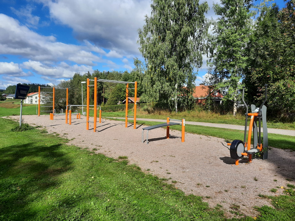 Här finns ett utegym