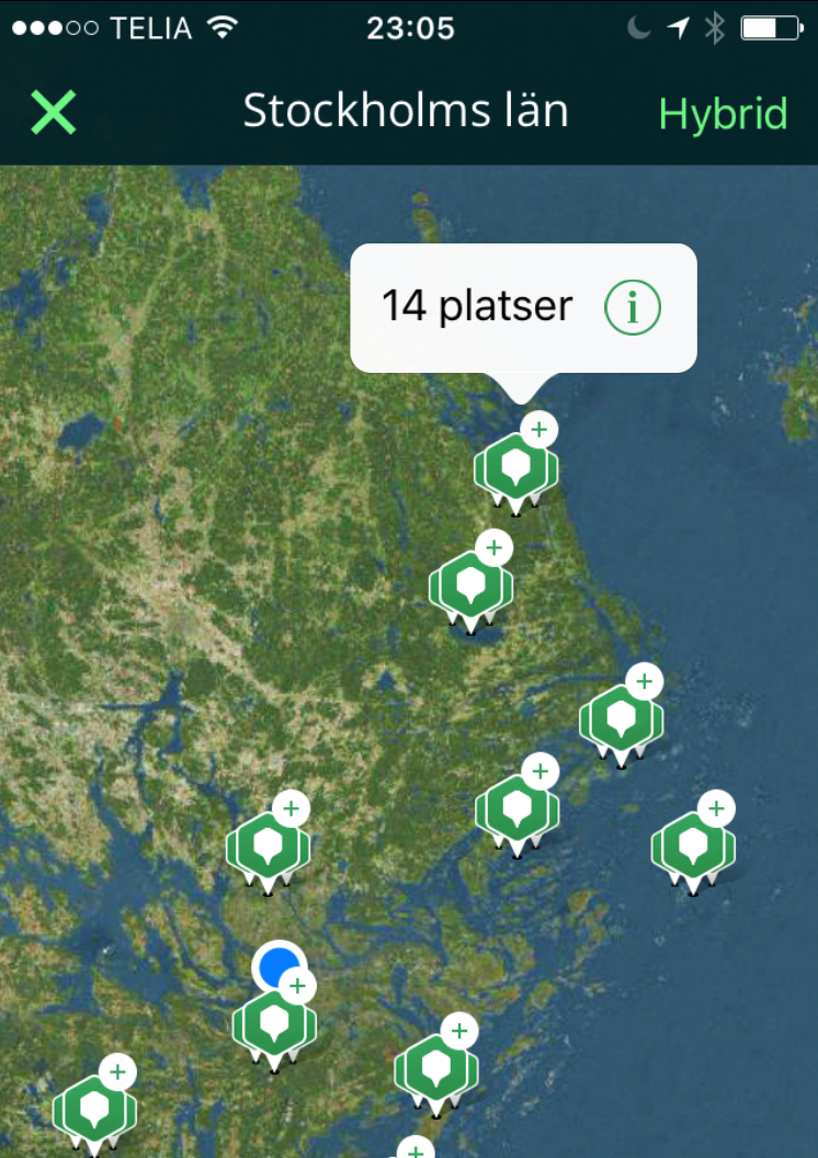 Ny Kluster-funktion visar all information på kartan