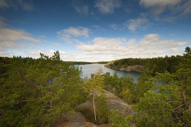 Utsikt från södra Flatensjön
