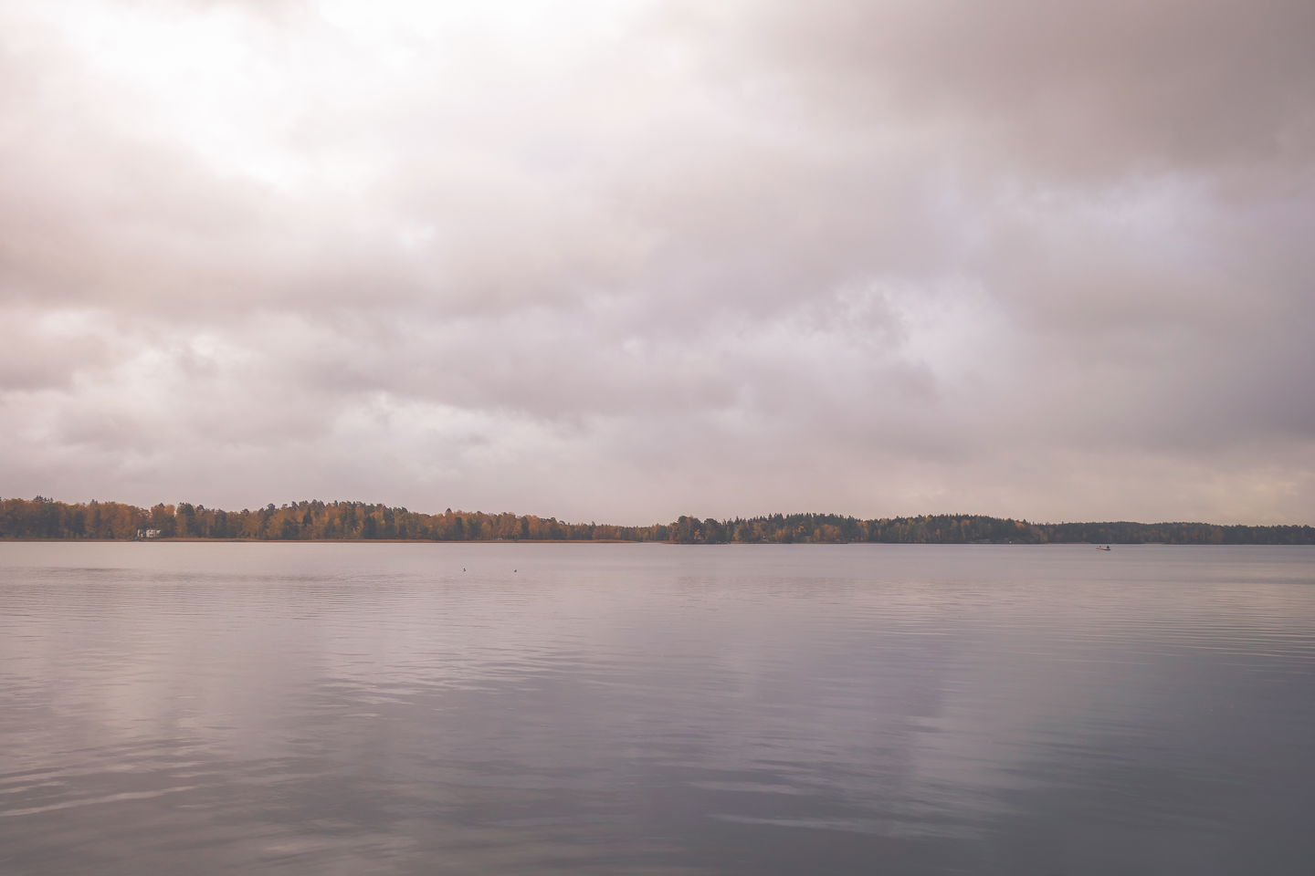 Utsikt över sjön Bunn från Bunnströms brygga