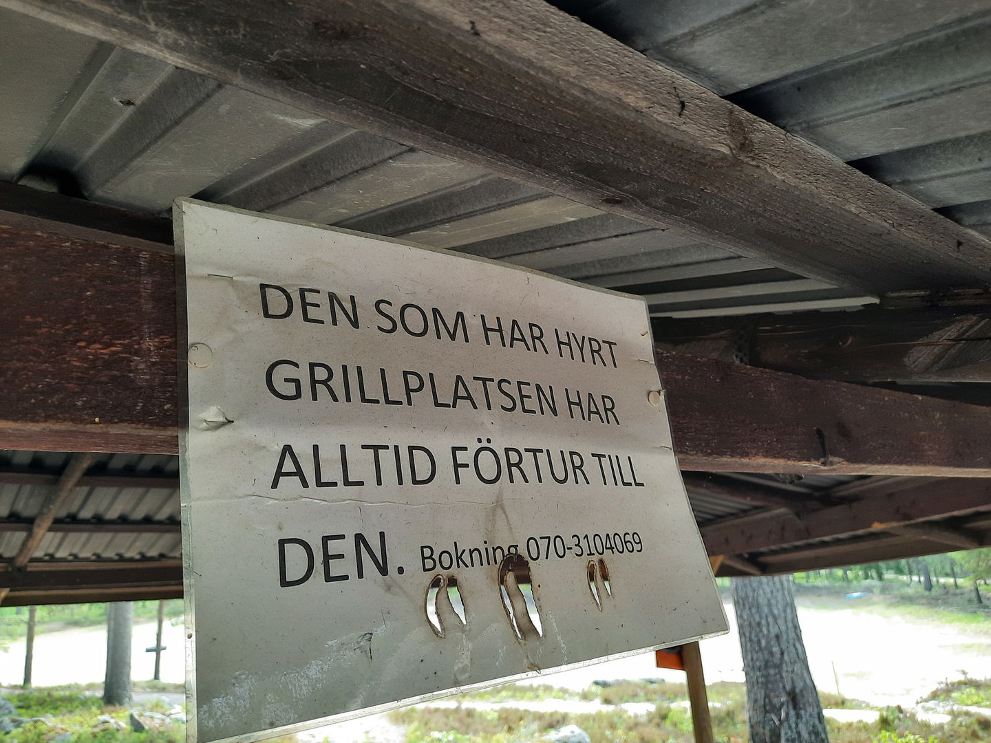 Boka gärna grillplatsen för att vara säker på att kunna nyttja den
