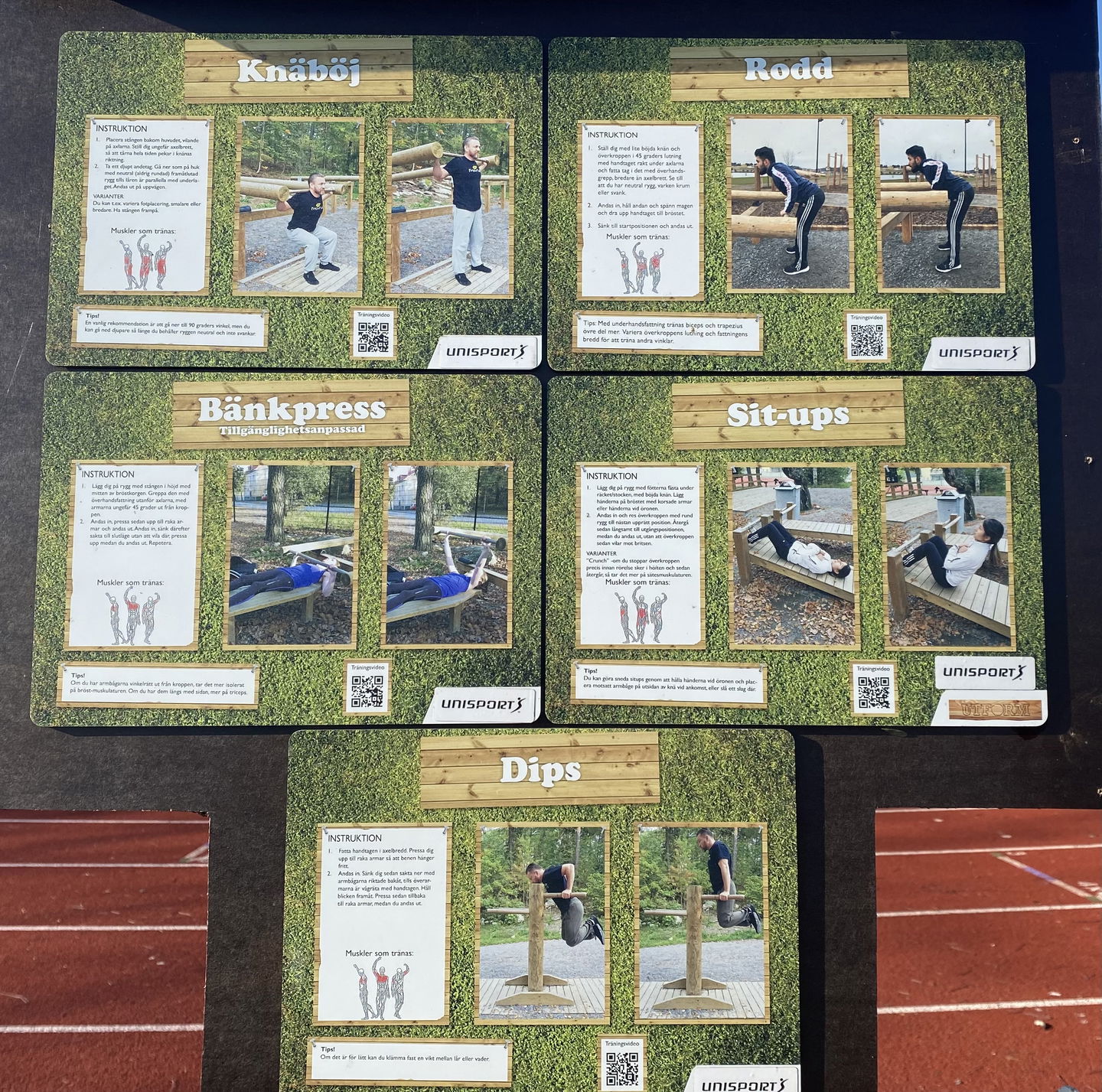 Instruktioner utegym