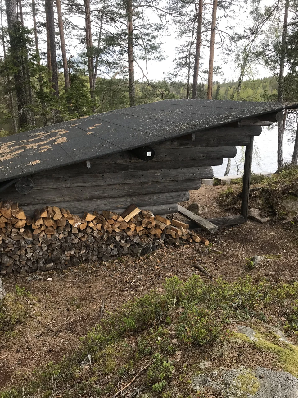 Vindskydd vid Mörtsjön