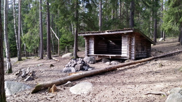 Vindskyddet vid viltvattnet, Rinkebyskogen