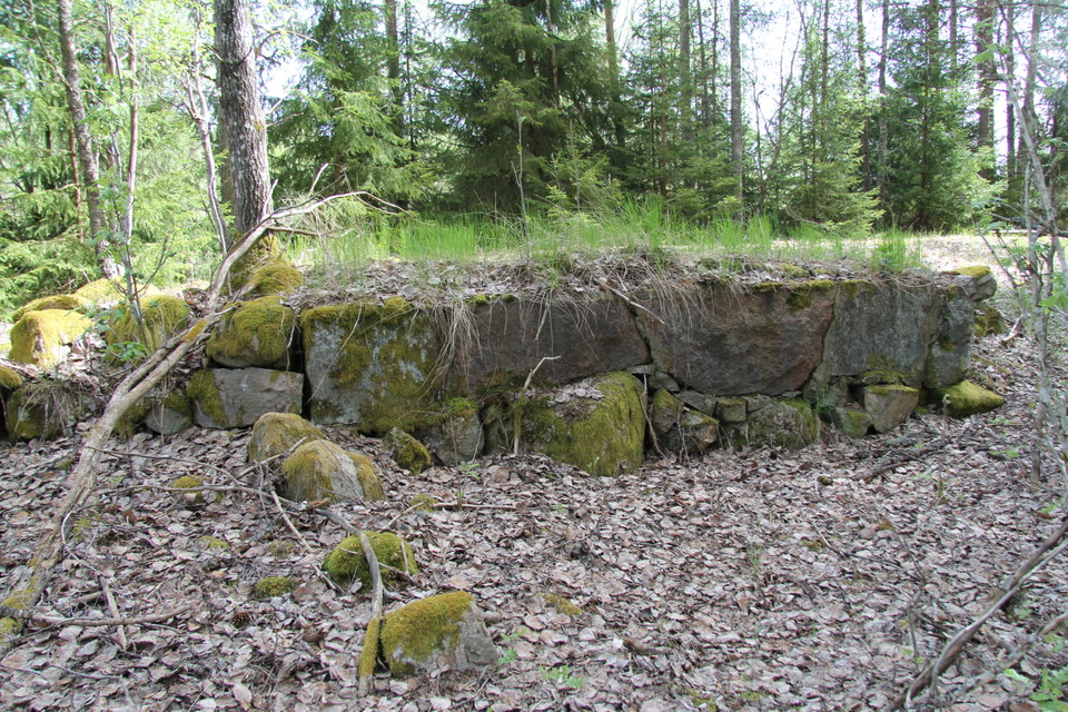 Gammal grund av torp.