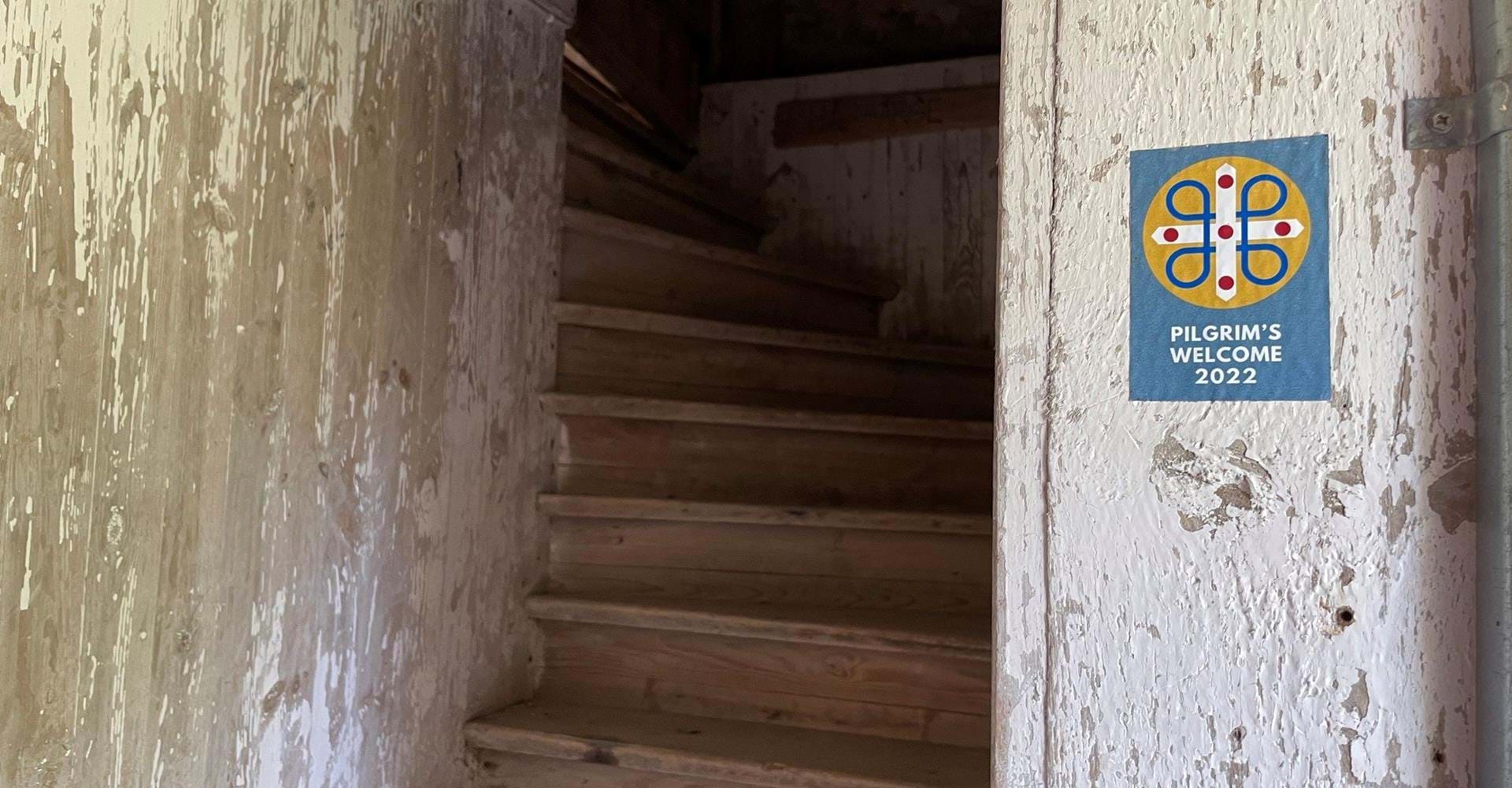 Uppe på vinden av Örberga stenmuseum finns ett enkelt pilgrimshärbärge.
Etapp  Borghamn - Vadstena