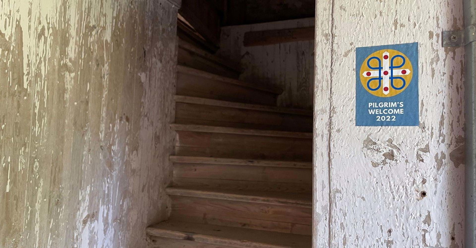 Uppe på vinden av Örberga stenmuseum finns ett enkelt pilgrimshärbärge.
Etapp  Borghamn - Vadstena