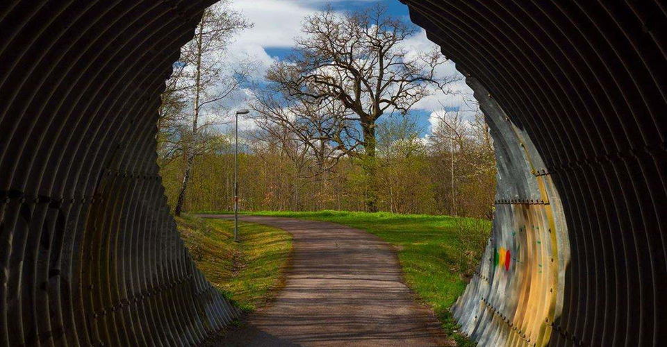 Leden följer cykelvägar genom Boxholm.
Etapp: boxholm-Trehörna.
Boxholm.