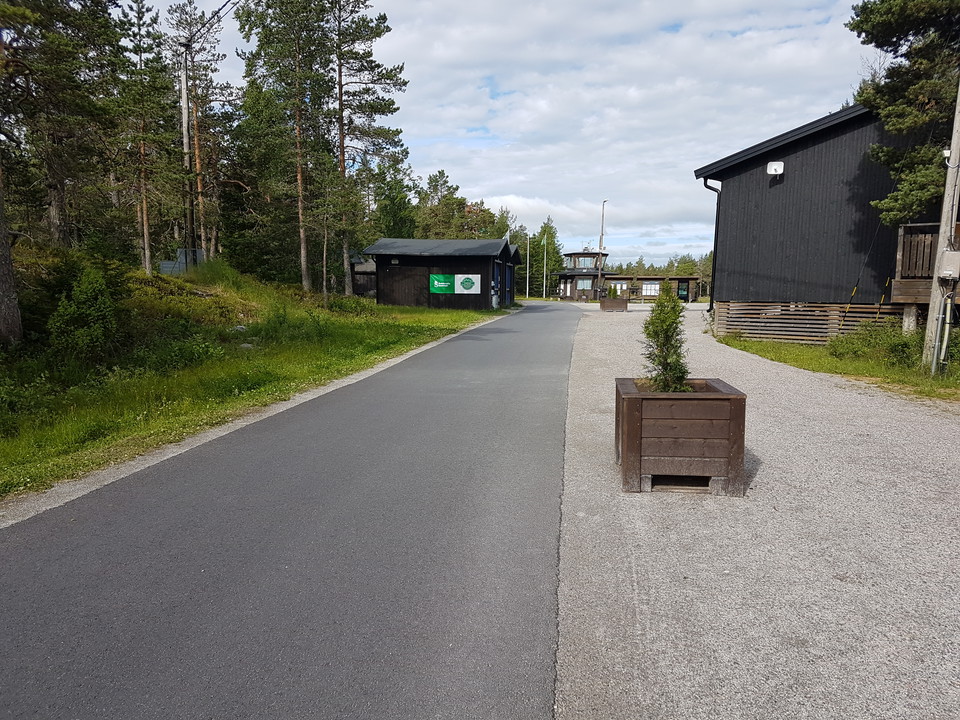 Anslutning till parkering och Hotell Södra berget