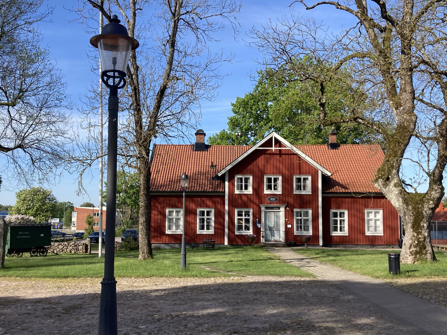 Ljungby museum sett från gamla torg. 