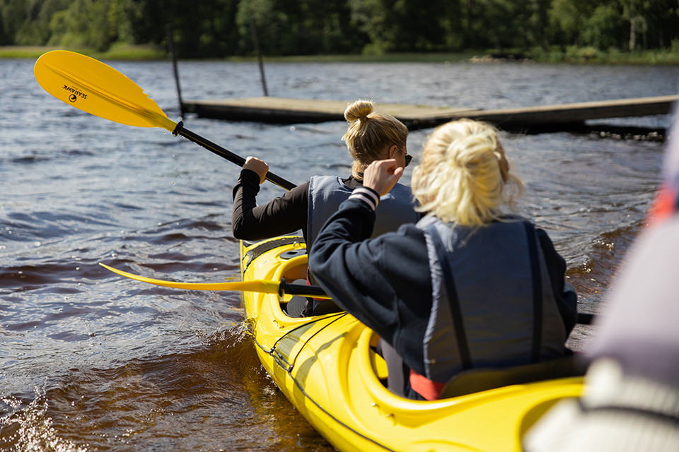 Paddling i sjön Bolmen