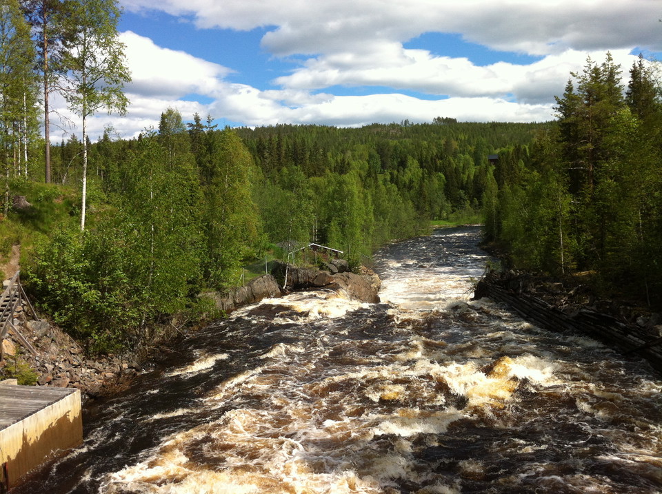 Take a break by this mighty rapid.