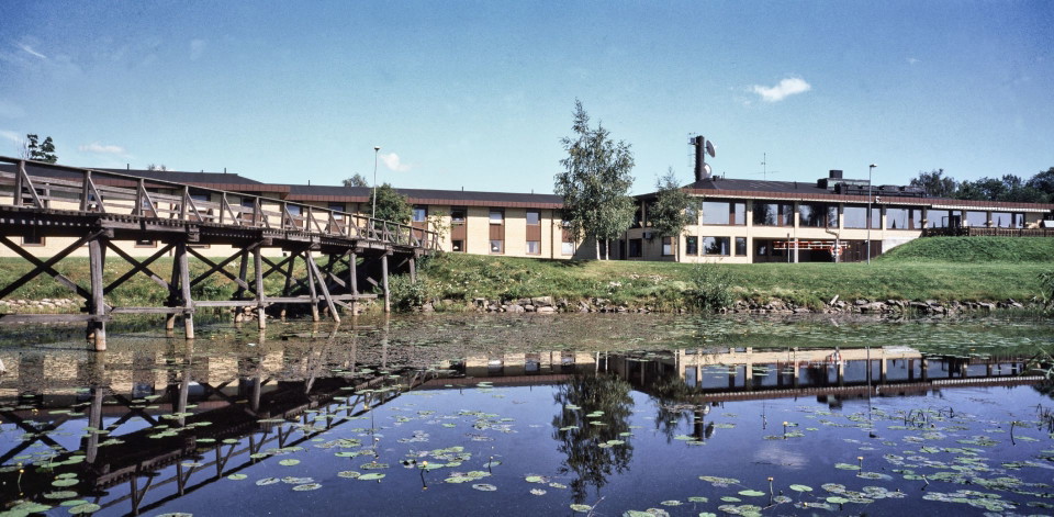 Hotellets ytterfasad.