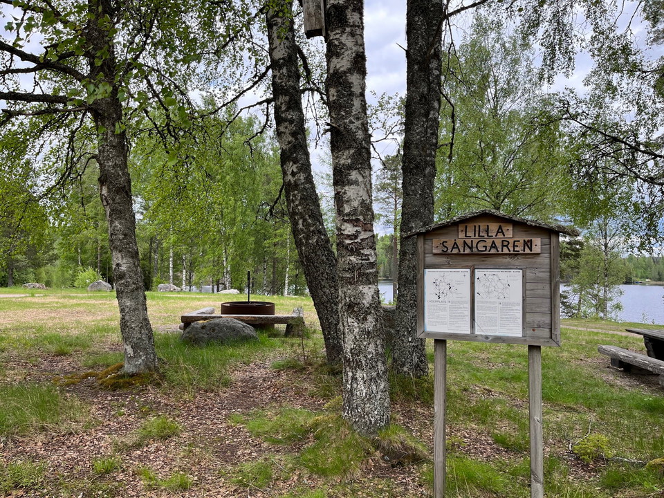Vy över rastplatsen