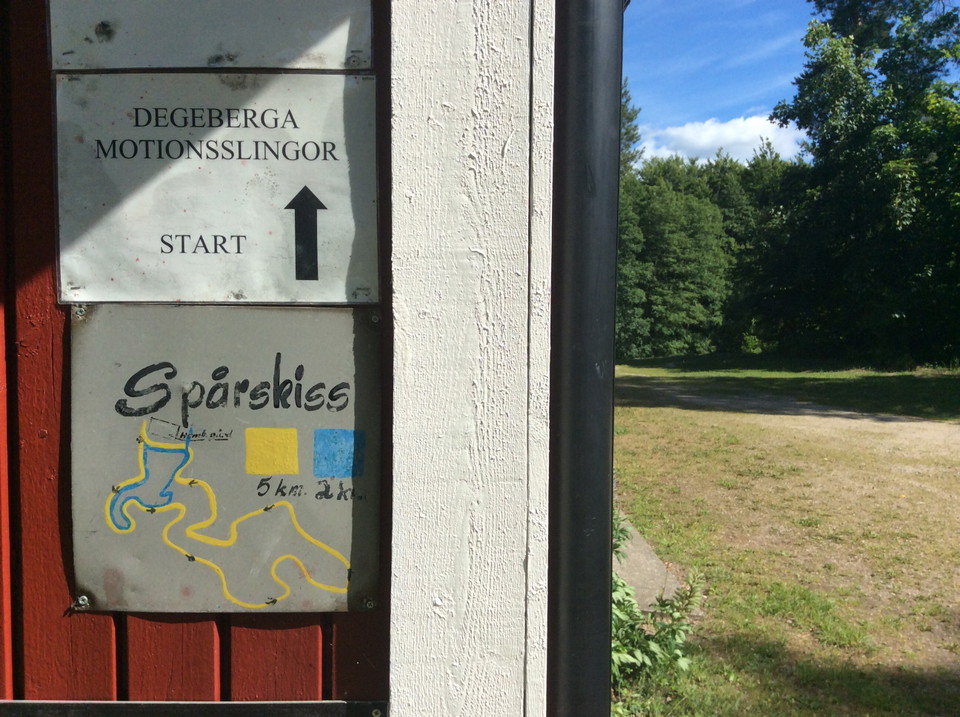 Spårskiss över motionsslingor