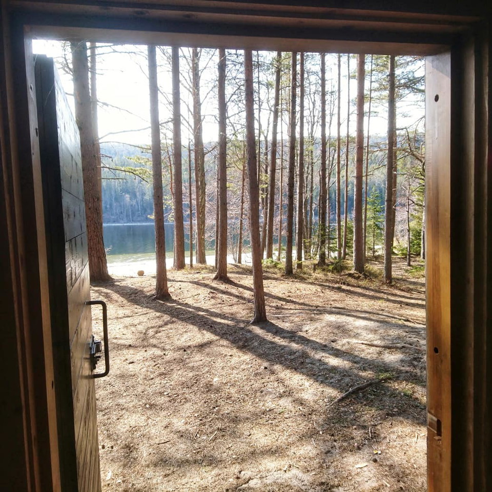 Vy från stugan. Foto: Johanna Öhrling, Länsstyrelsen