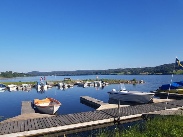 Badplats vid hamn