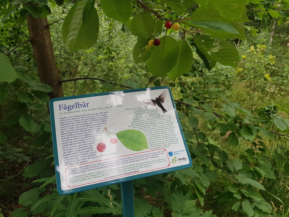 En informationsskylt.