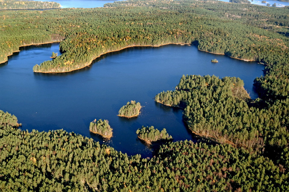 Flygbild över Stora Envättern