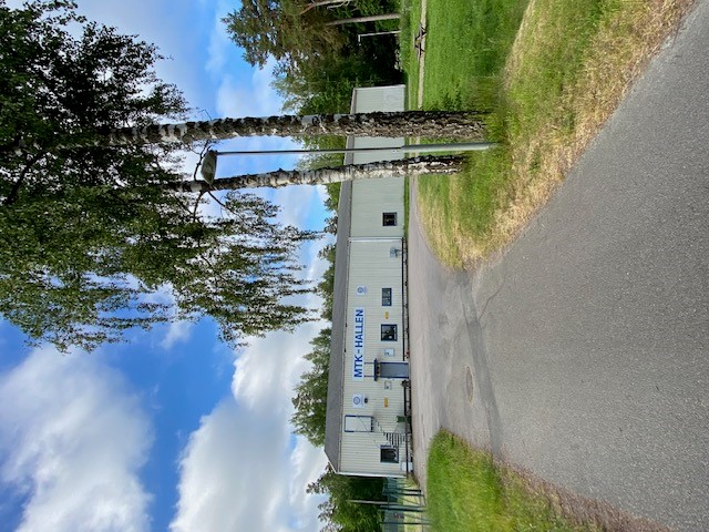 Exteriör på tennishall vid Vifolkavallen