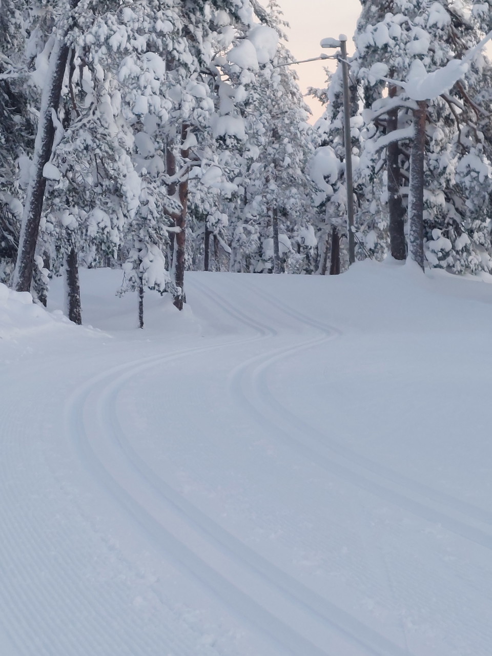 Kallaspåret i härlig vinterskrud