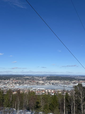Utsikt Södra Bergets slalombacke