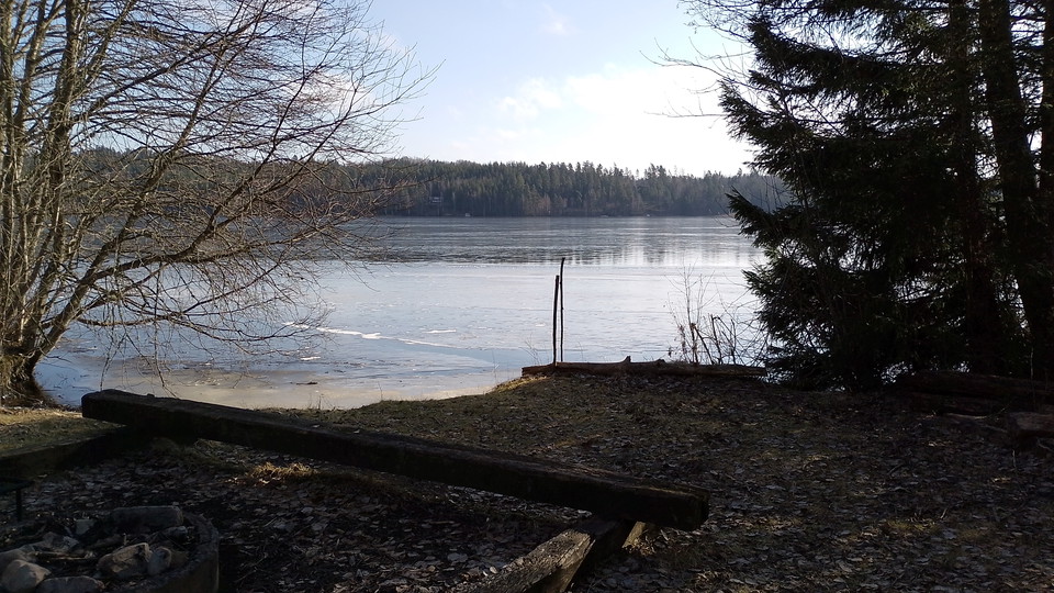 Bild tagen vid "tältplatsen" strax norr om Margereteholm