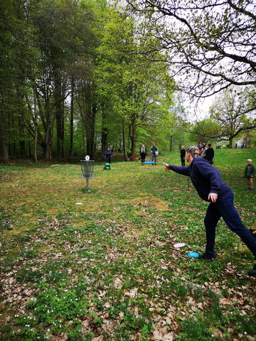 Discgolf start, Haganäsparken